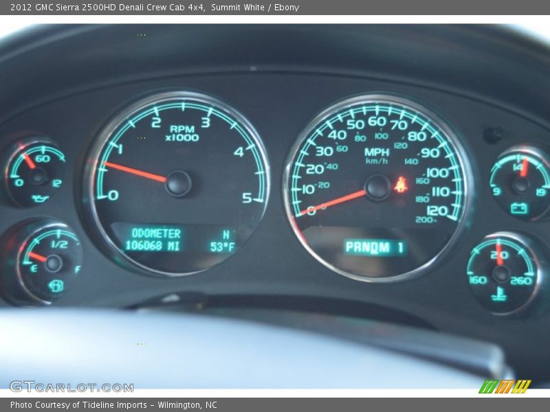 Summit White / Ebony 2012 GMC Sierra 2500HD Denali Crew Cab 4x4