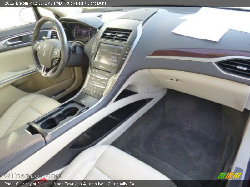 Ruby Red / Light Dune 2013 Lincoln MKZ 3.7L V6 FWD