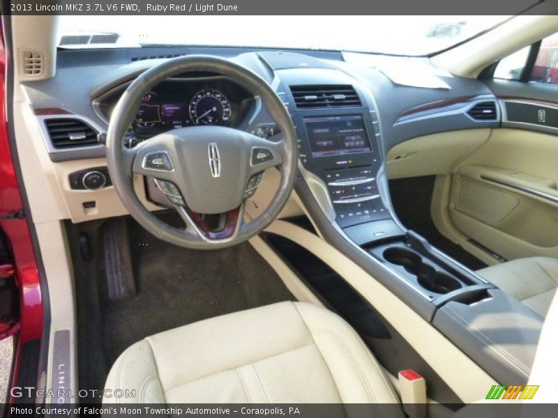 Ruby Red / Light Dune 2013 Lincoln MKZ 3.7L V6 FWD