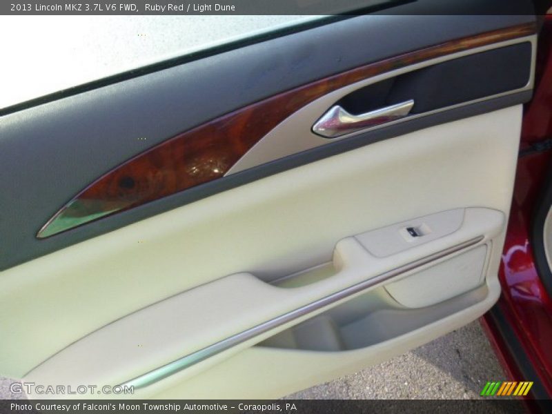 Ruby Red / Light Dune 2013 Lincoln MKZ 3.7L V6 FWD