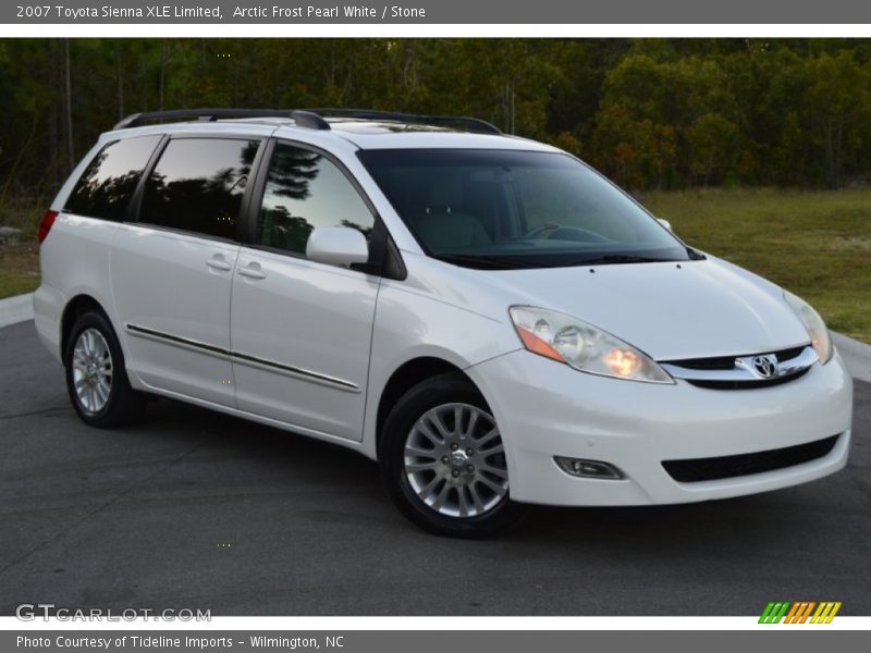 Arctic Frost Pearl White / Stone 2007 Toyota Sienna XLE Limited