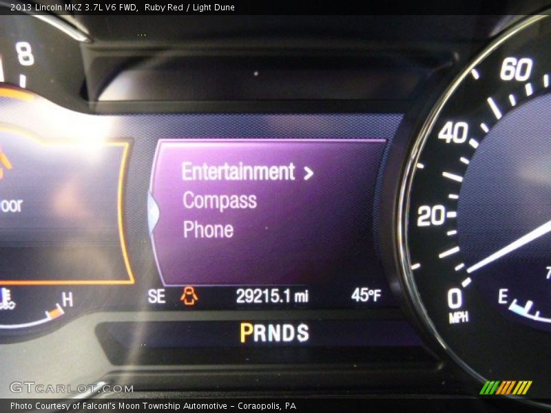 Ruby Red / Light Dune 2013 Lincoln MKZ 3.7L V6 FWD