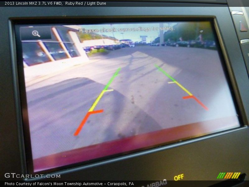 Ruby Red / Light Dune 2013 Lincoln MKZ 3.7L V6 FWD