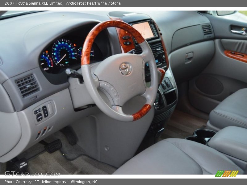 Arctic Frost Pearl White / Stone 2007 Toyota Sienna XLE Limited