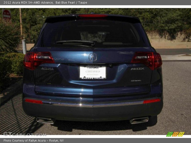 Bali Blue Pearl / Taupe 2012 Acura MDX SH-AWD Advance