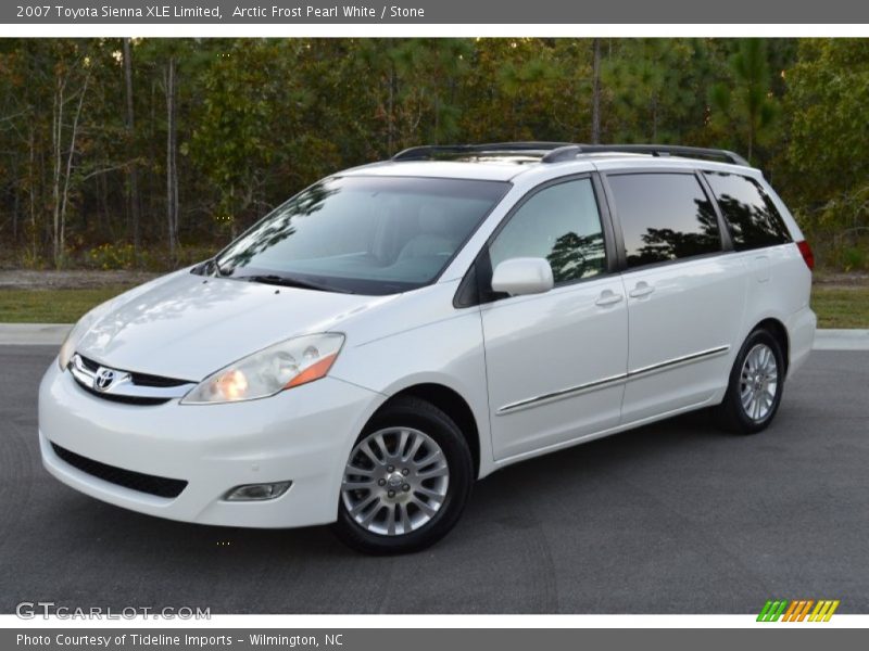Arctic Frost Pearl White / Stone 2007 Toyota Sienna XLE Limited