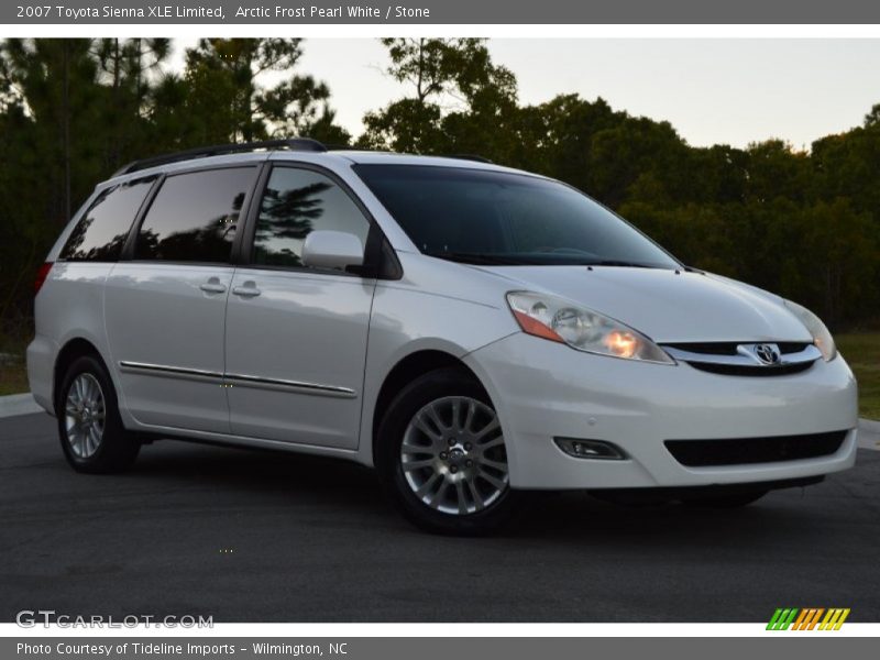 Arctic Frost Pearl White / Stone 2007 Toyota Sienna XLE Limited