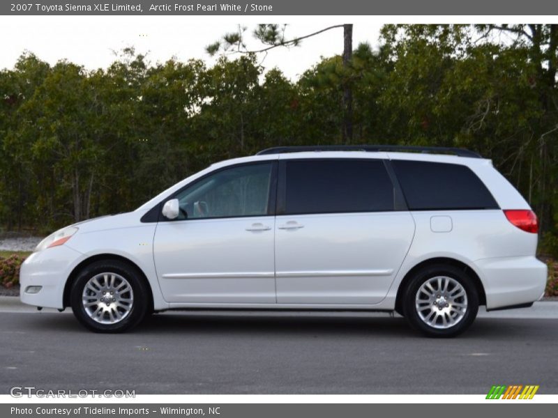 Arctic Frost Pearl White / Stone 2007 Toyota Sienna XLE Limited
