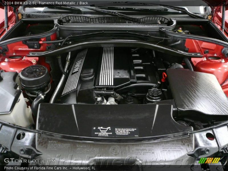 Flamenco Red Metallic / Black 2004 BMW X3 2.5i