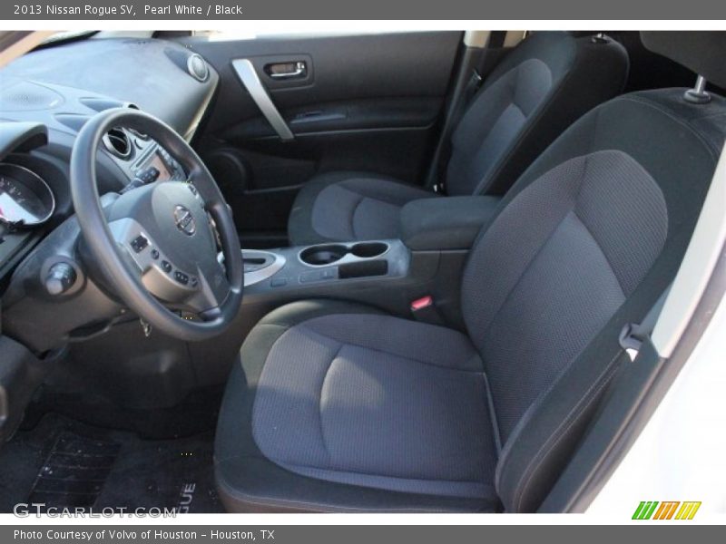 Pearl White / Black 2013 Nissan Rogue SV