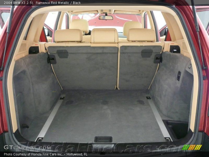 Flamenco Red Metallic / Black 2004 BMW X3 2.5i
