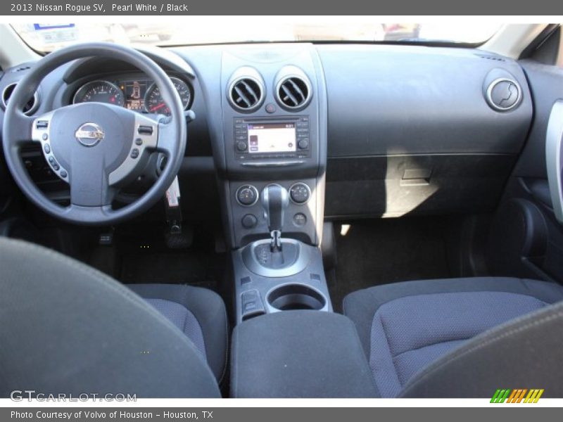 Pearl White / Black 2013 Nissan Rogue SV