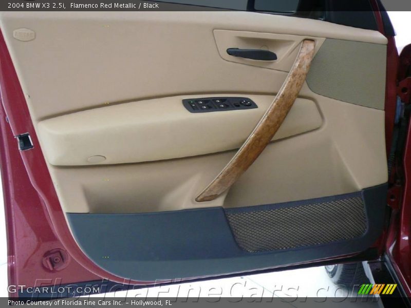Flamenco Red Metallic / Black 2004 BMW X3 2.5i
