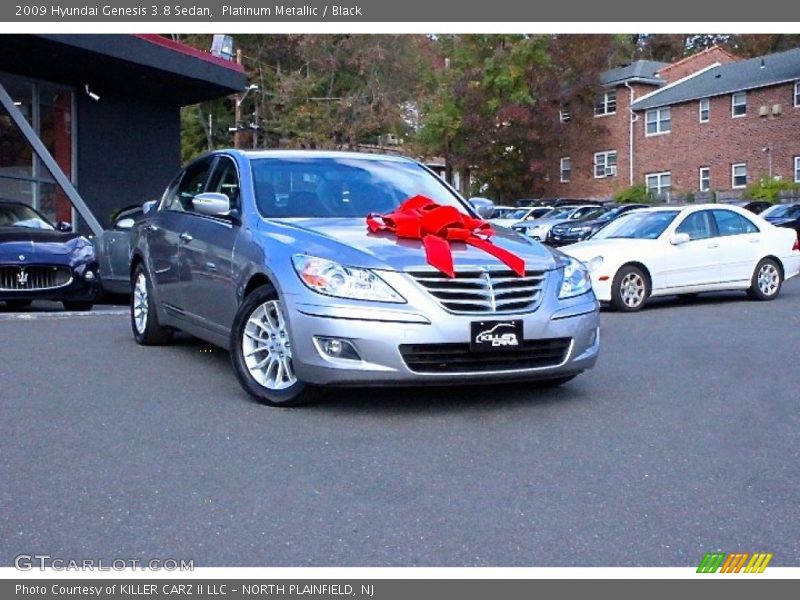 Platinum Metallic / Black 2009 Hyundai Genesis 3.8 Sedan