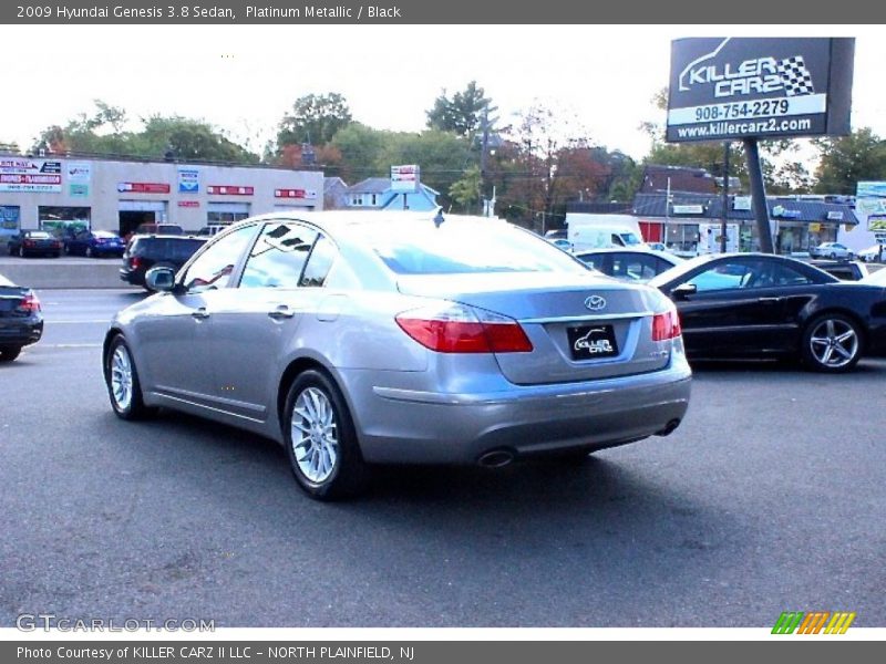 Platinum Metallic / Black 2009 Hyundai Genesis 3.8 Sedan