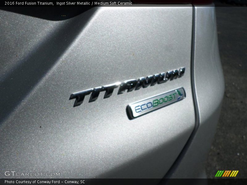 Ingot Silver Metallic / Medium Soft Ceramic 2016 Ford Fusion Titanium