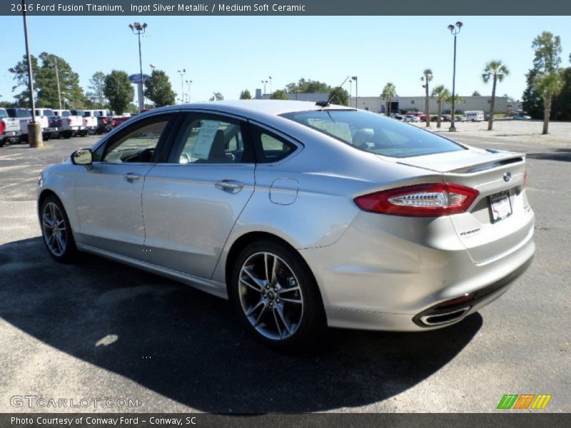 Ingot Silver Metallic / Medium Soft Ceramic 2016 Ford Fusion Titanium