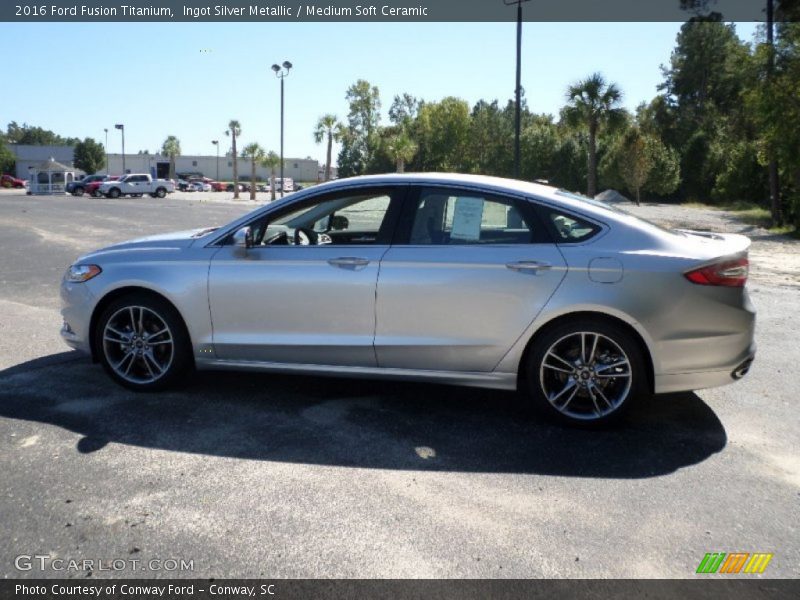 Ingot Silver Metallic / Medium Soft Ceramic 2016 Ford Fusion Titanium