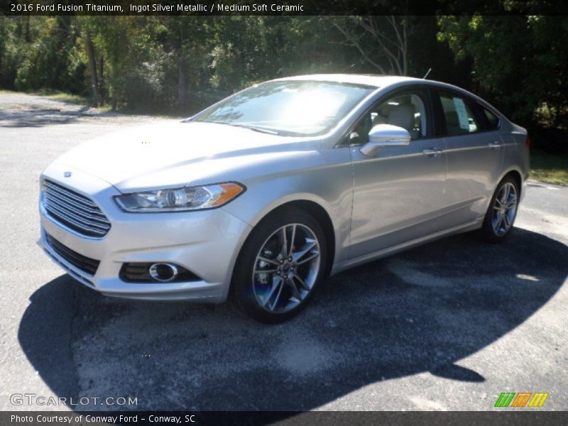 Ingot Silver Metallic / Medium Soft Ceramic 2016 Ford Fusion Titanium