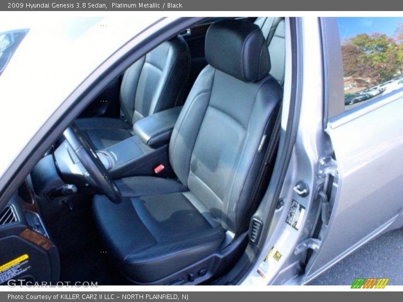 Platinum Metallic / Black 2009 Hyundai Genesis 3.8 Sedan