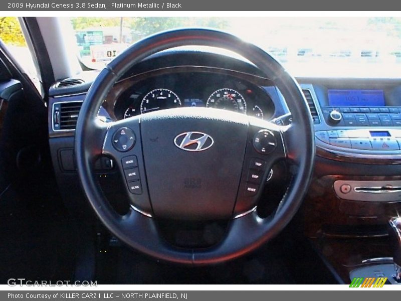 Platinum Metallic / Black 2009 Hyundai Genesis 3.8 Sedan