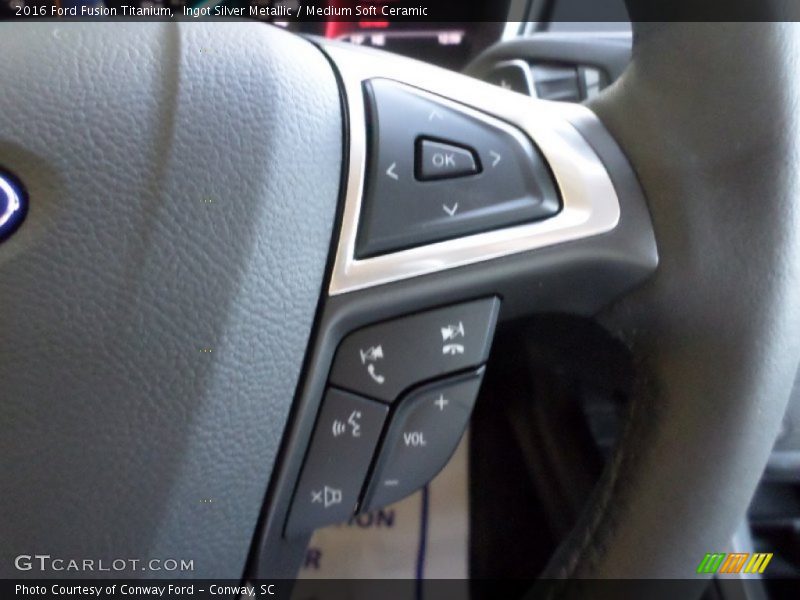 Ingot Silver Metallic / Medium Soft Ceramic 2016 Ford Fusion Titanium
