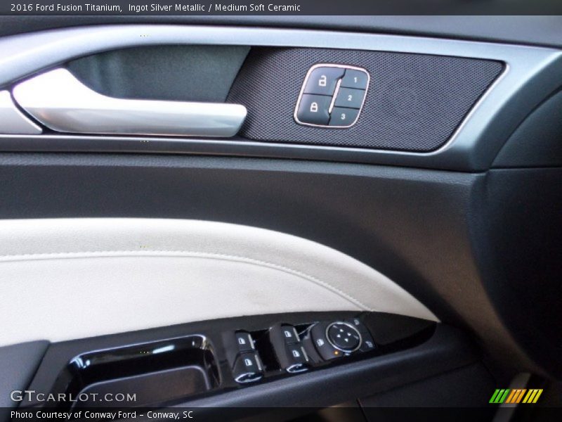 Ingot Silver Metallic / Medium Soft Ceramic 2016 Ford Fusion Titanium