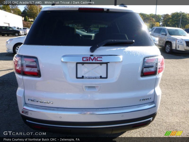 White Frost Tricoat / Dark Cashmere 2016 GMC Acadia SLT AWD