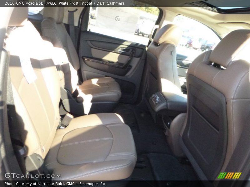 White Frost Tricoat / Dark Cashmere 2016 GMC Acadia SLT AWD