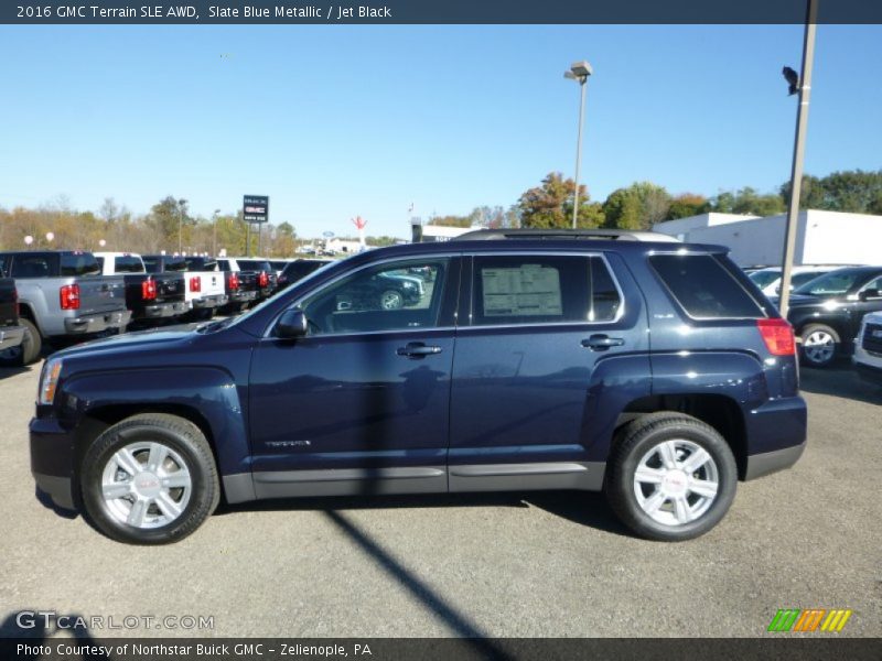 Slate Blue Metallic / Jet Black 2016 GMC Terrain SLE AWD