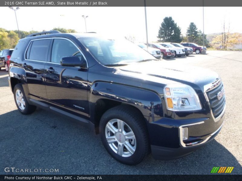 Slate Blue Metallic / Jet Black 2016 GMC Terrain SLE AWD