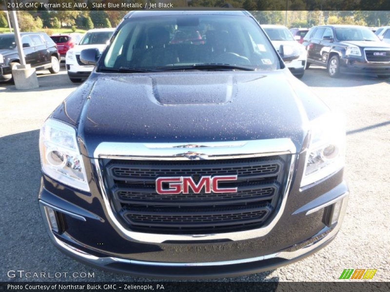 Slate Blue Metallic / Jet Black 2016 GMC Terrain SLE AWD