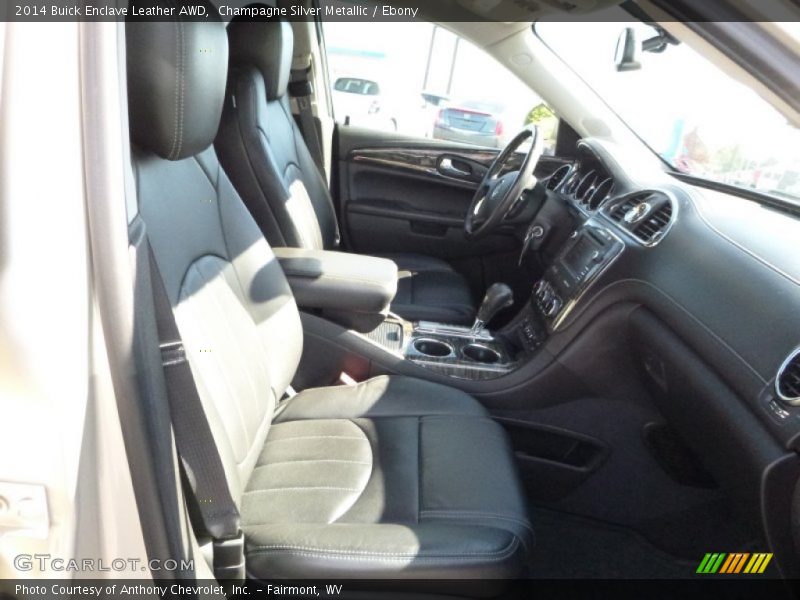 Champagne Silver Metallic / Ebony 2014 Buick Enclave Leather AWD