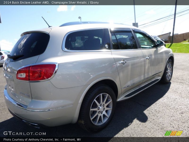 Champagne Silver Metallic / Ebony 2014 Buick Enclave Leather AWD