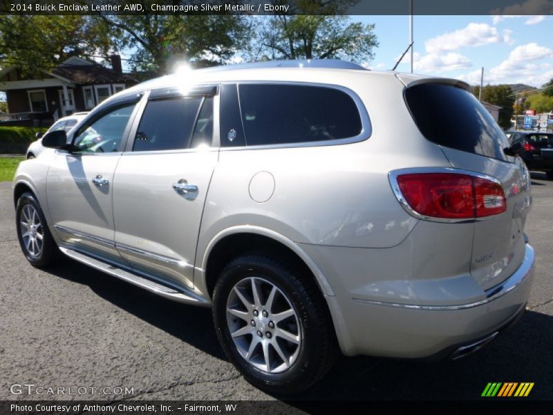 Champagne Silver Metallic / Ebony 2014 Buick Enclave Leather AWD