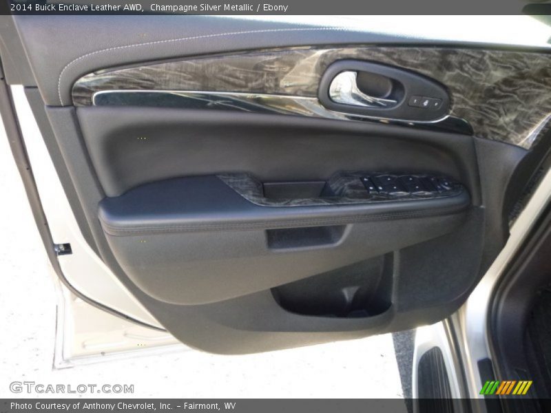 Champagne Silver Metallic / Ebony 2014 Buick Enclave Leather AWD