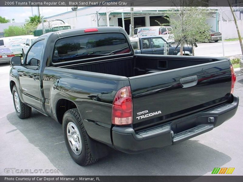 Black Sand Pearl / Graphite Gray 2006 Toyota Tacoma Regular Cab