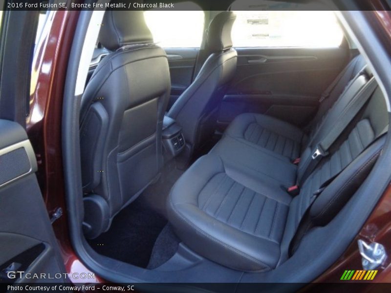 Bronze Fire Metallic / Charcoal Black 2016 Ford Fusion SE