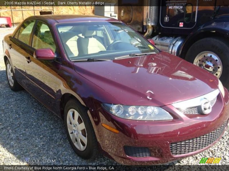Dark Cherry Metallic / Beige 2006 Mazda MAZDA6 i Sedan
