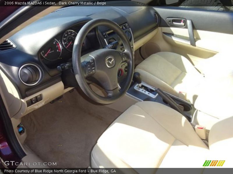 Dark Cherry Metallic / Beige 2006 Mazda MAZDA6 i Sedan