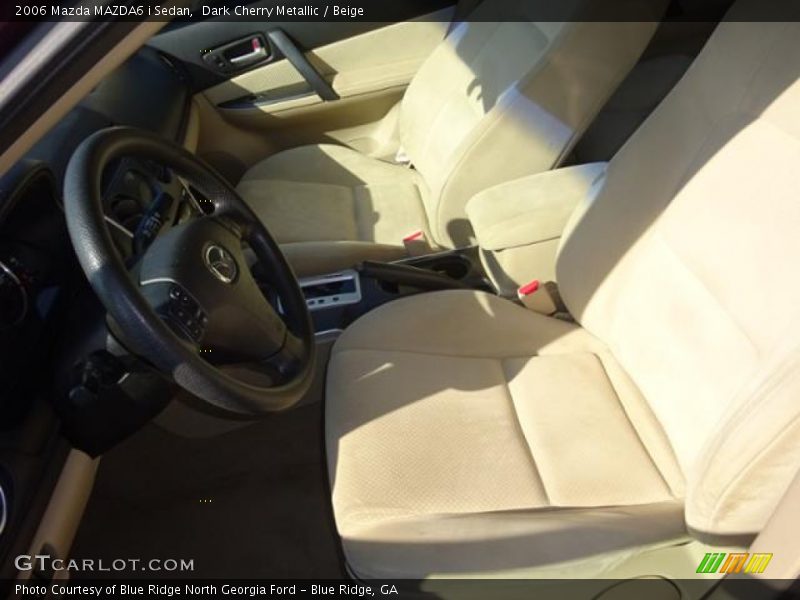 Dark Cherry Metallic / Beige 2006 Mazda MAZDA6 i Sedan