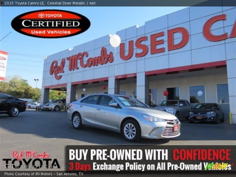 Celestial Silver Metallic / Ash 2015 Toyota Camry LE