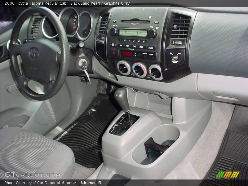 Black Sand Pearl / Graphite Gray 2006 Toyota Tacoma Regular Cab