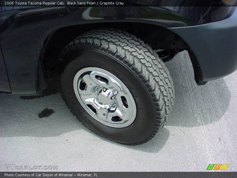 Black Sand Pearl / Graphite Gray 2006 Toyota Tacoma Regular Cab