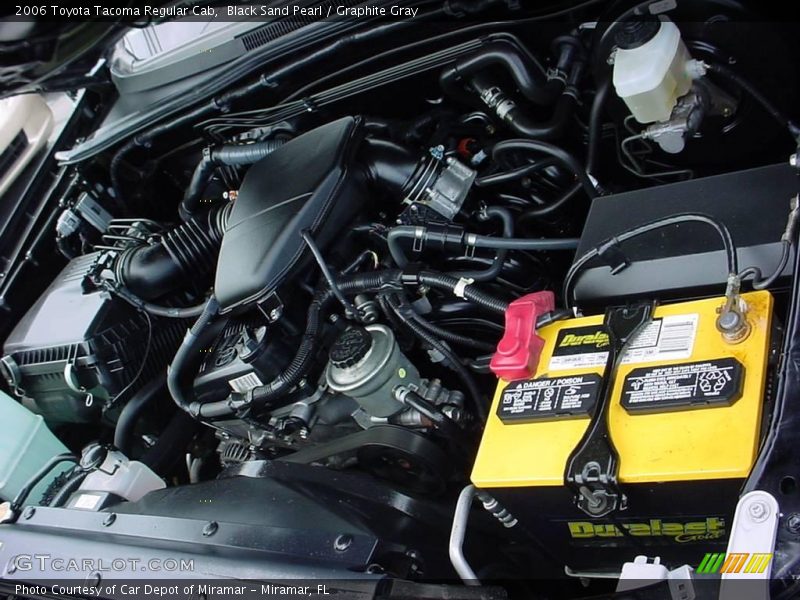 Black Sand Pearl / Graphite Gray 2006 Toyota Tacoma Regular Cab