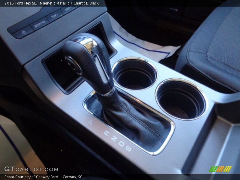 Magnetic Metallic / Charcoal Black 2015 Ford Flex SE