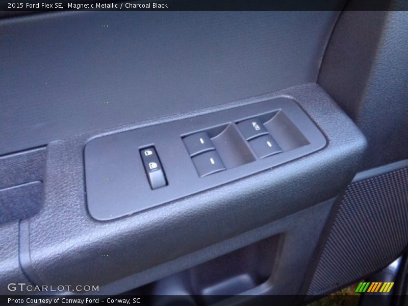 Magnetic Metallic / Charcoal Black 2015 Ford Flex SE