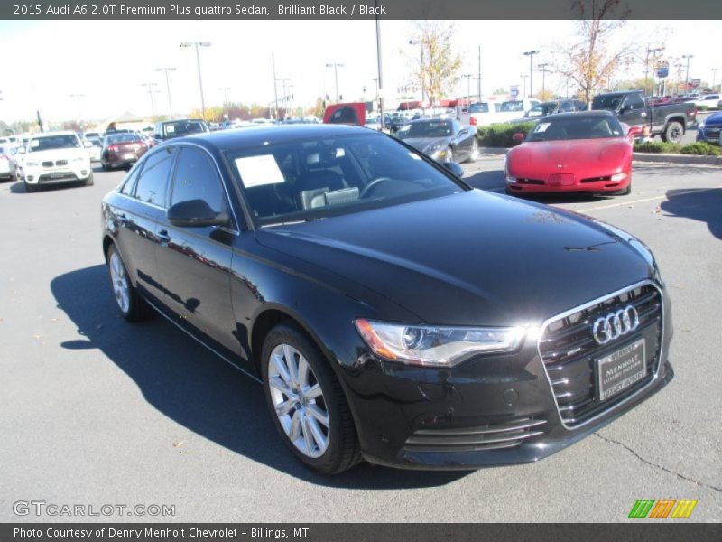 Brilliant Black / Black 2015 Audi A6 2.0T Premium Plus quattro Sedan