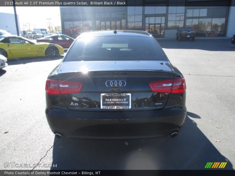 Brilliant Black / Black 2015 Audi A6 2.0T Premium Plus quattro Sedan
