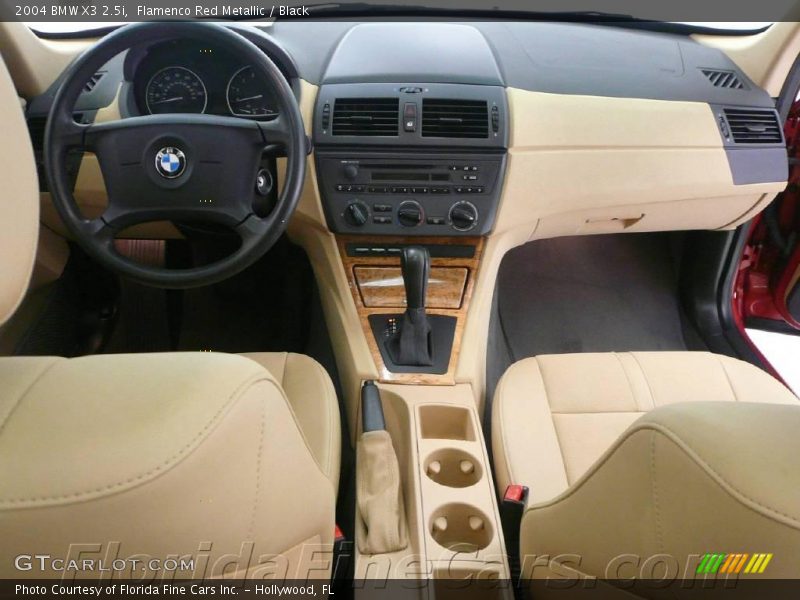 Flamenco Red Metallic / Black 2004 BMW X3 2.5i